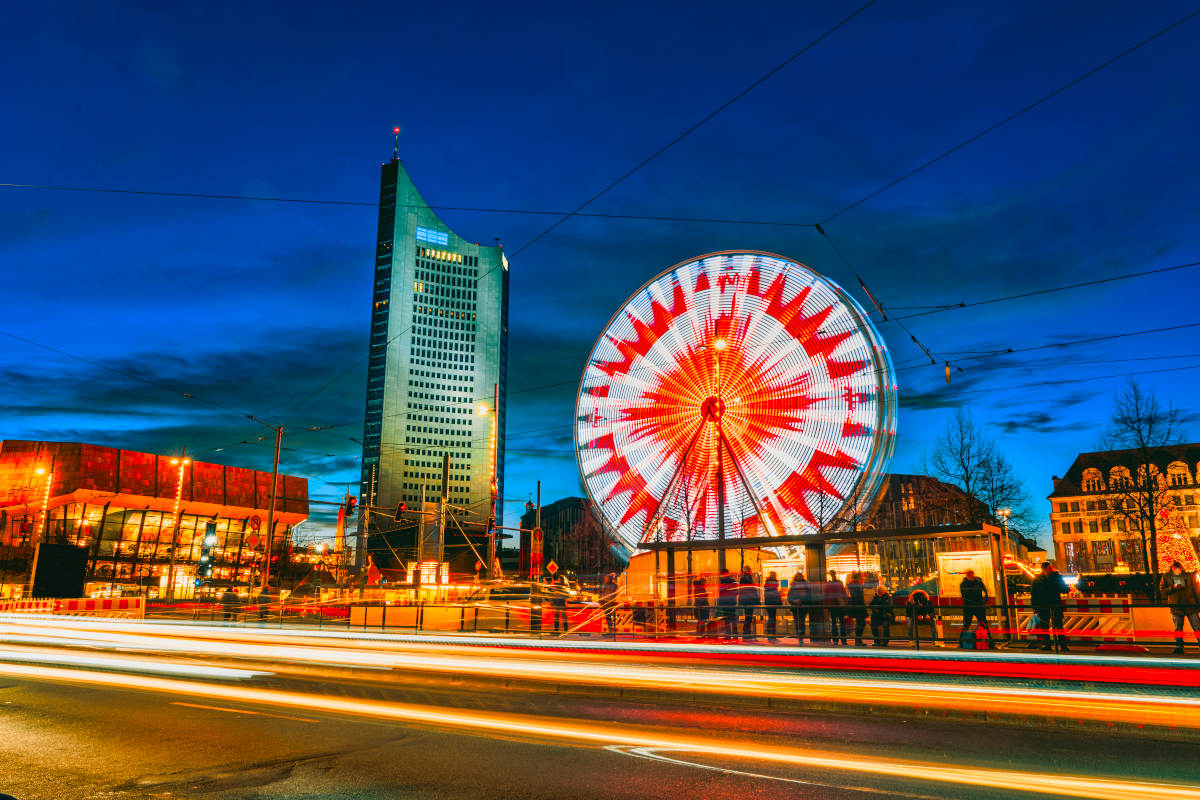 Leipzig bei Nacht